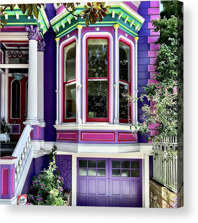  Acrylic Print featuring the photograph Purple House by Julie Gebhardt