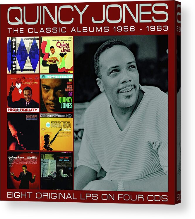 Quincy Jones Acrylic Print featuring the photograph Quincy Jones by Imagery-at- Work