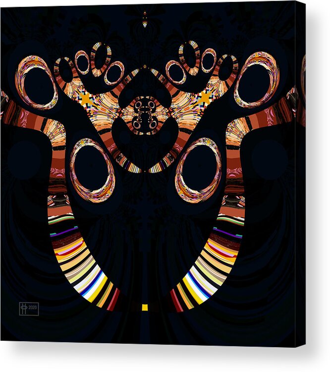  Acrylic Print featuring the digital art Incan Toe Bracelets by Jim Pavelle