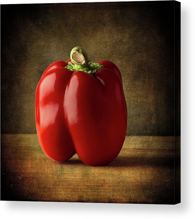 Bell Pepper Acrylic Print featuring the photograph Red Bell Pepper by Reynaldo Williams