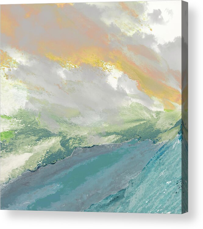 Water Acrylic Print featuring the painting Refresh 7 by Linda Bailey