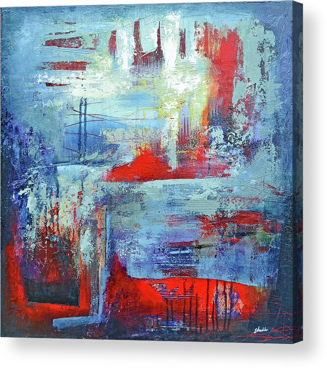 Revolution Acrylic Print featuring the painting Revolution of Emotion by Shadia Derbyshire