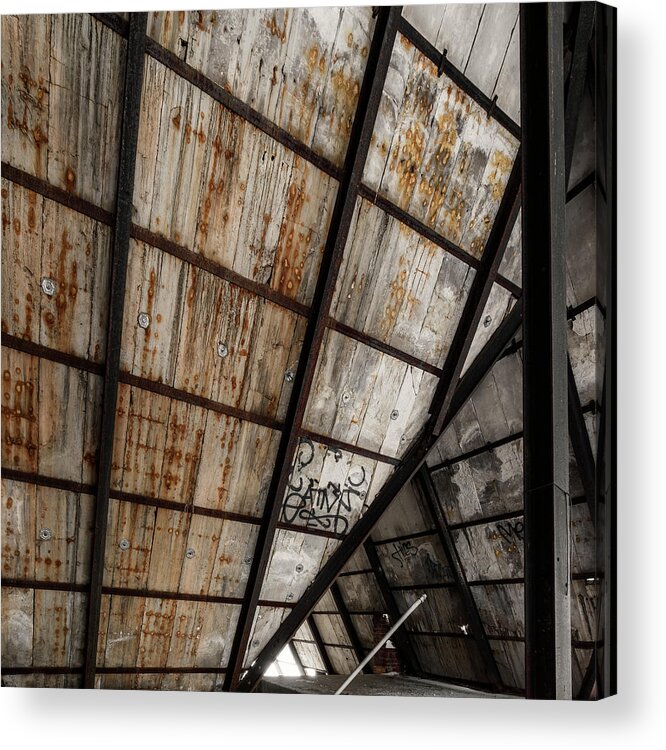 Detroit Acrylic Print featuring the photograph Steel Skeleton UB10608 by Mark Graf