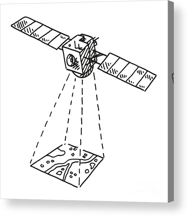 satellite scanning surface drawing frank ramspott