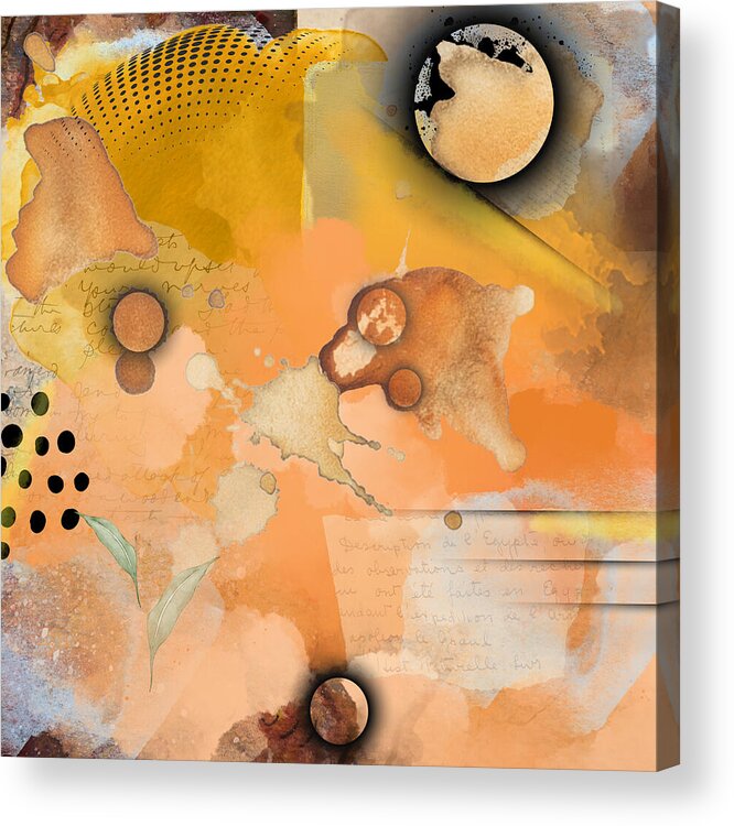  Acrylic Print featuring the digital art Scraps of Happy Thoughts by Mitak