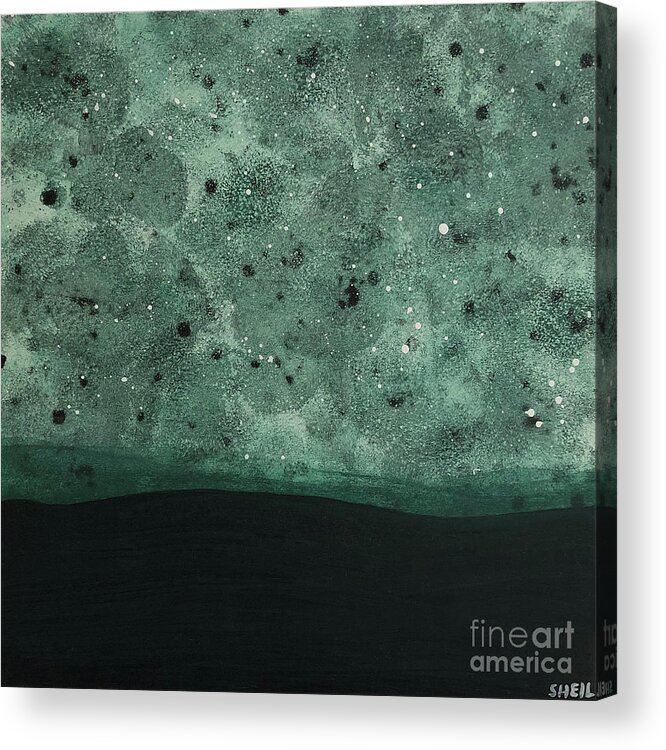 Seed Acrylic Print featuring the painting Seed by Amanda Sheil