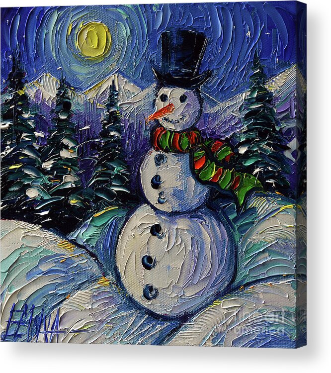  Mfault Winter Snowman Wall Decals Stickers, Let It