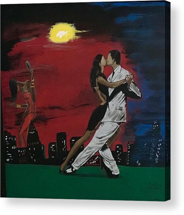  Acrylic Print featuring the painting Soul Tango by Charles Young