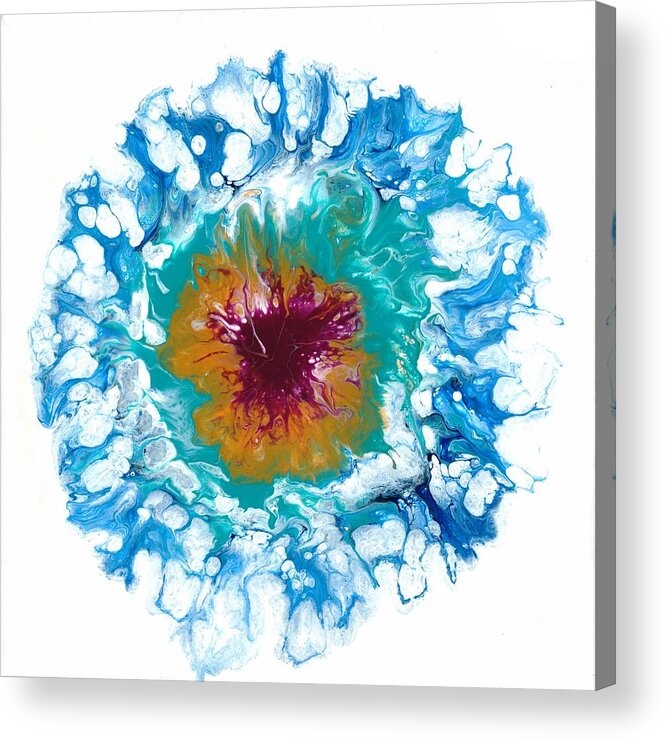 Abstract Acrylic Print featuring the painting Splash #2 by Hiroko Stumpf