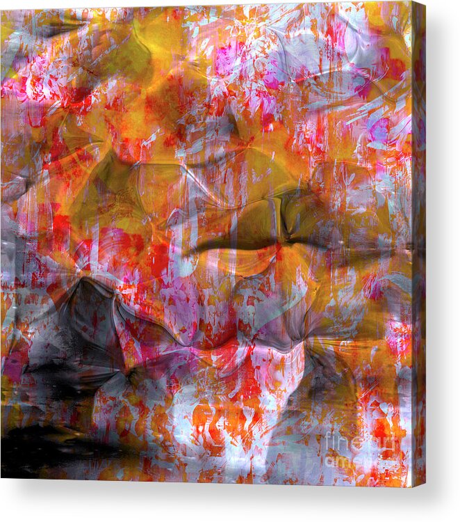 A-fine-art Acrylic Print featuring the painting Splatter by Catalina Walker