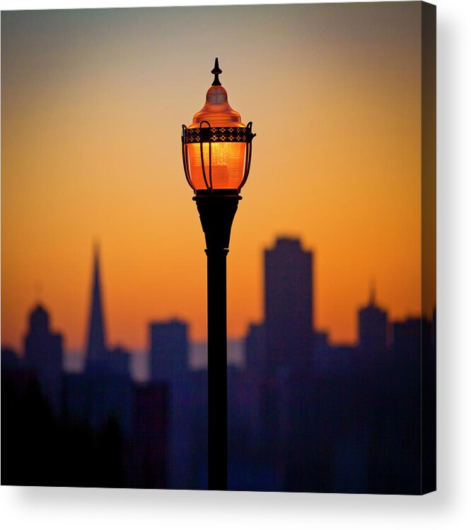 Streetlight Acrylic Print featuring the photograph Streetlight, San Francisco by Donald Kinney
