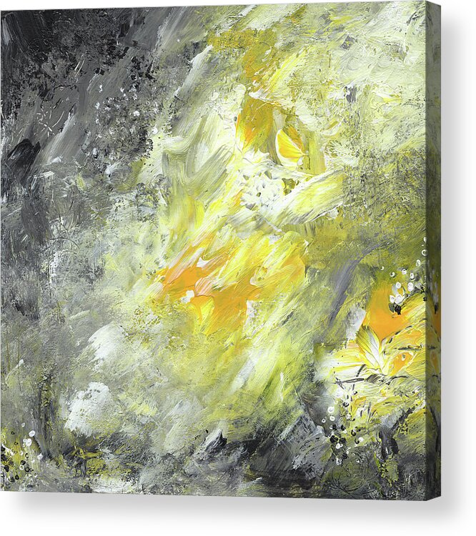 Abstract Acrylic Print featuring the painting Sunny Life by Jai Johnson