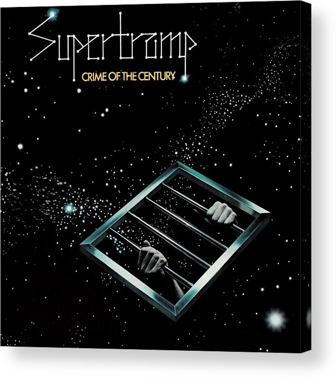  Caffeinated Acrylic Print featuring the painting supertramp rock music Canvas Print by Robinson Green