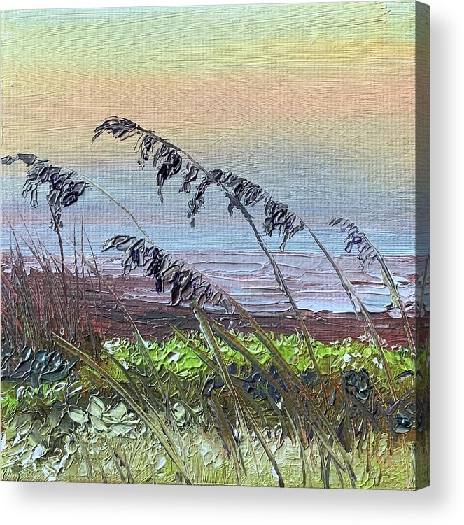 Galveston Acrylic Print featuring the painting Swaying in the Breeze by Melissa Torres