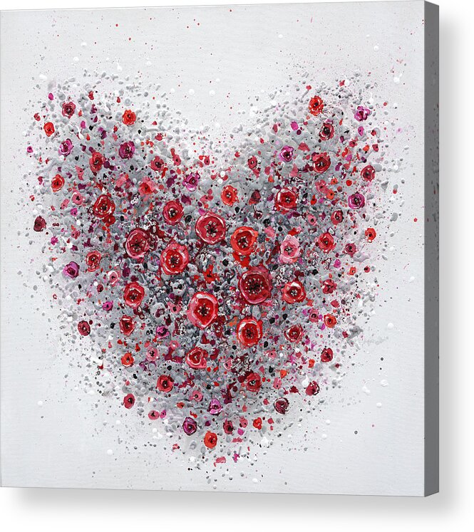 Heart Acrylic Print featuring the painting Sweet Hearted by Amanda Dagg