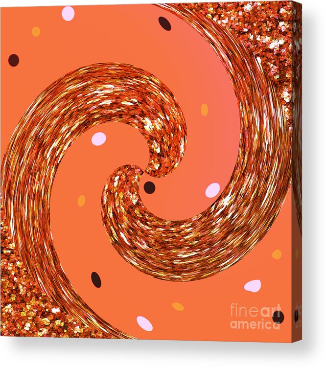 Swirls Acrylic Print featuring the digital art Swirl Abstract by Kae Cheatham
