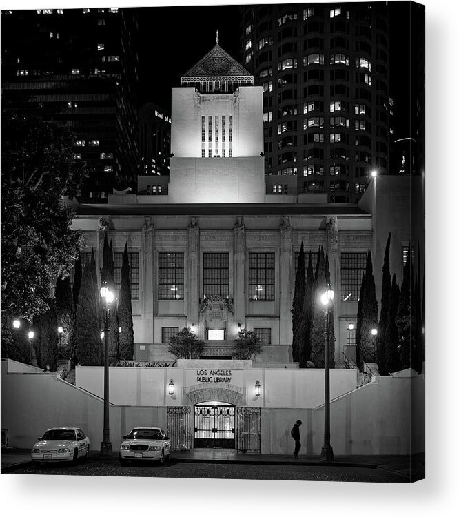 Architecture Acrylic Print featuring the photograph The Library by Ron Dubin