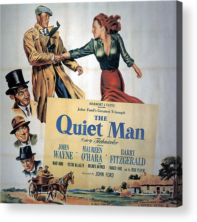 THE QUIET MAN CLASSIC JOHN WAYNE FILM  POSTER IRELAND METAL PLAQUE HOME DECOR 2 