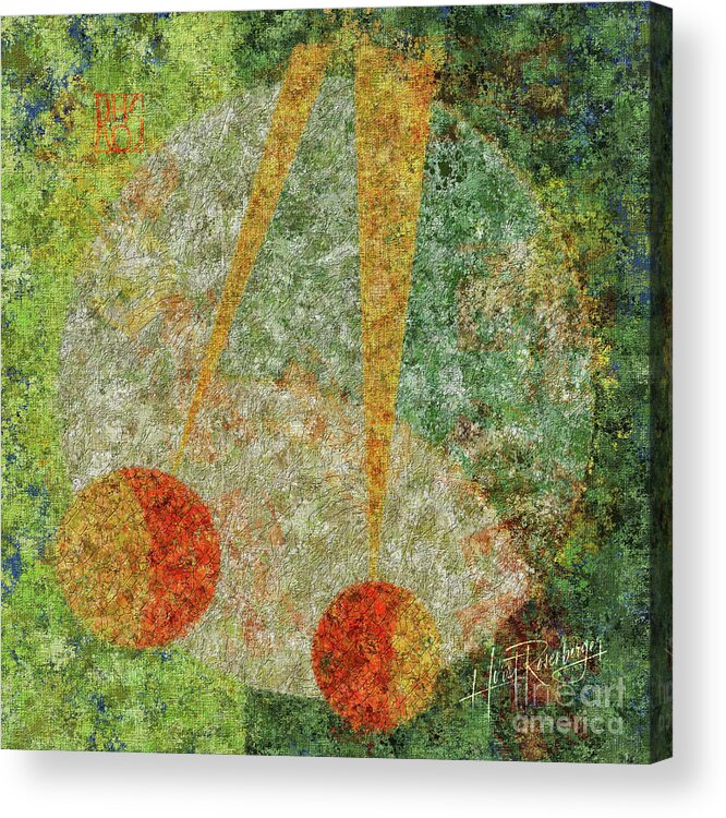 Abstract Acrylic Print featuring the painting Thoughts Whisper Quietly by Horst Rosenberger
