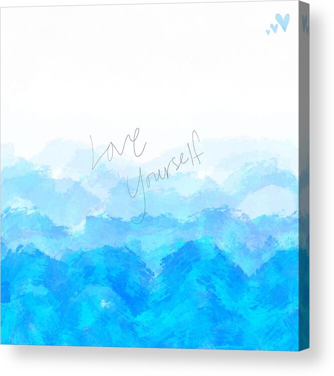 Love Yourself Acrylic Print featuring the digital art Through the Storm by Amber Lasche