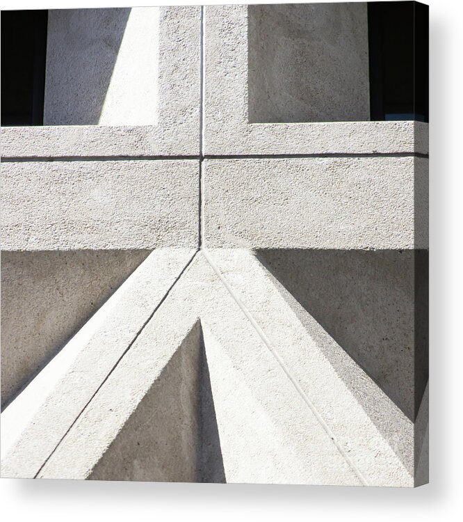 Wingsdomain Acrylic Print featuring the photograph Transamerica Pyramid in San Francisco Abstract Geometry Details R737 sq2 by San Francisco