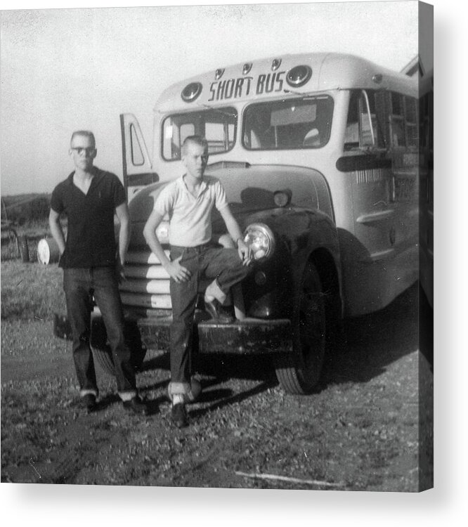 School Bus Acrylic Print featuring the photograph Trend Setters by Unknown