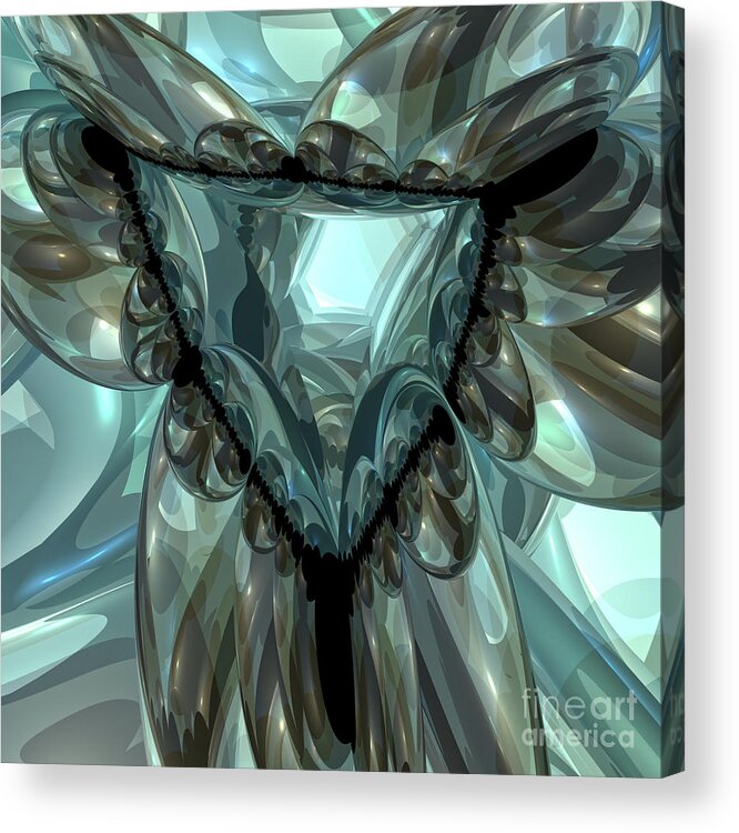 Triangle Acrylic Print featuring the digital art Triangle of Reflection by Phil Perkins