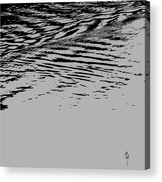 Two Currents Acrylic Print featuring the photograph Two Currents by Attila Meszlenyi