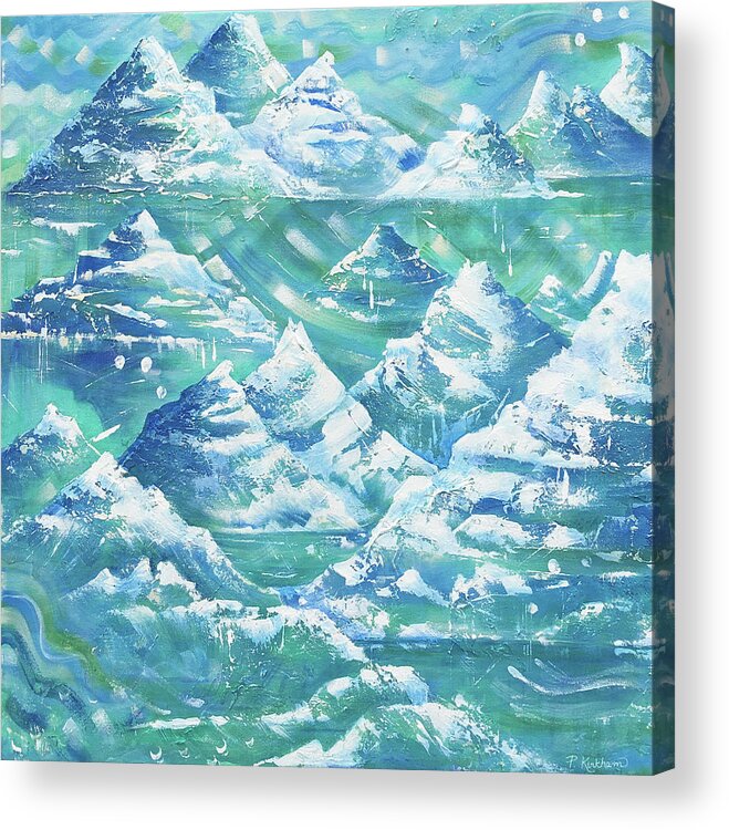 Mountains Acrylic Print featuring the painting Ultimate High by Pamela Kirkham