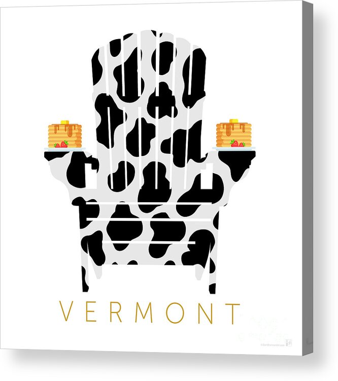 Vermont Acrylic Print featuring the digital art Vermont by Sam Brennan