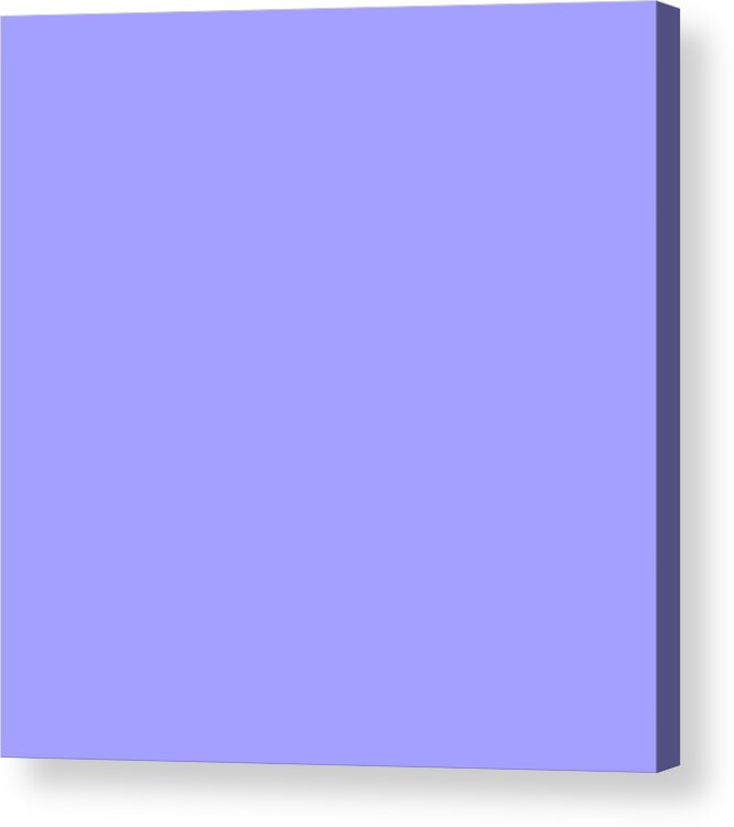 Light Acrylic Print featuring the digital art Very Light Peri Blue Gray Purple by Delynn Addams