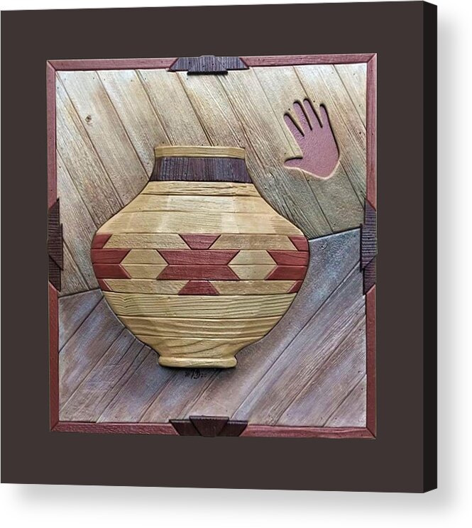 Vessel Acrylic Print featuring the painting Vessel 1 by Denny McNeill