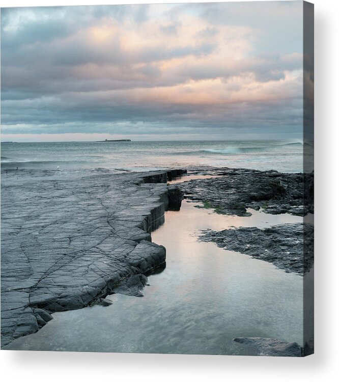England Acrylic Print featuring the photograph View to the Farne Islands, Northumberland, England, UK by Sarah Howard