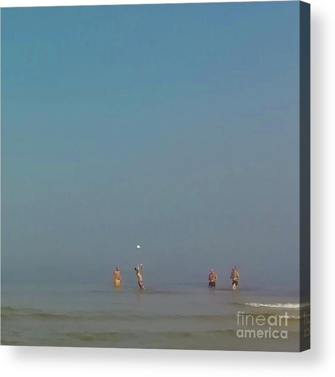 Mist Acrylic Print featuring the photograph Volleyboll in the Mist by Alexandra Vusir