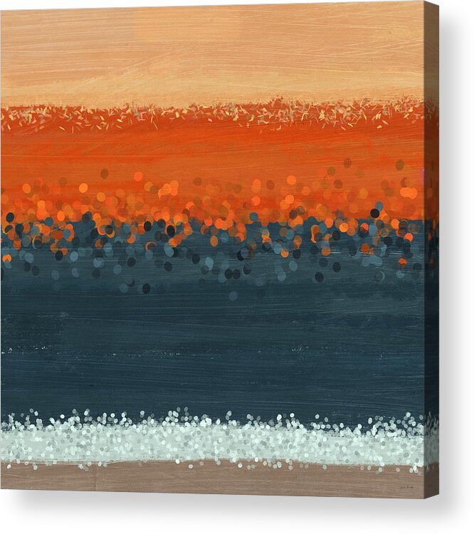 Abstract Acrylic Print featuring the painting Western Edge 2- Art by Linda Woods by Linda Woods