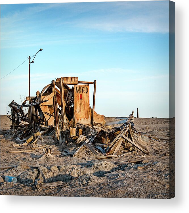 Bombay Beach Acrylic Print featuring the photograph Wikid by Carmen Kern