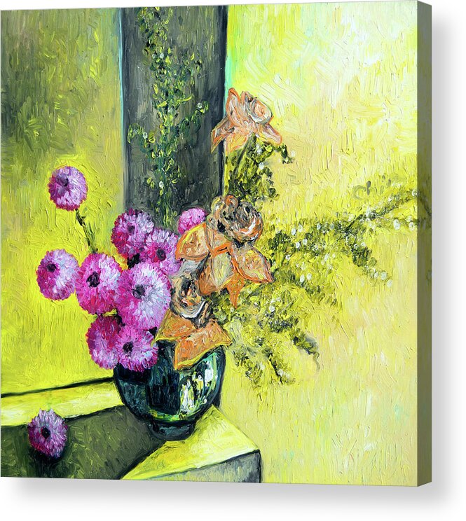  Acrylic Print featuring the painting Yellow Scale 1 by Chiara Magni