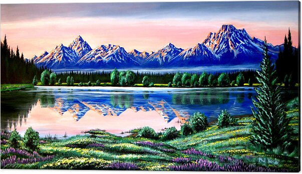 Horizons Acrylic Print featuring the photograph Teton's Meadow by Phil Koch