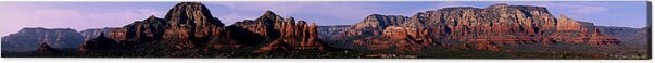 Capitol Butte Acrylic Print featuring the photograph Sedona Airport Panoramic by Aaron Burrows