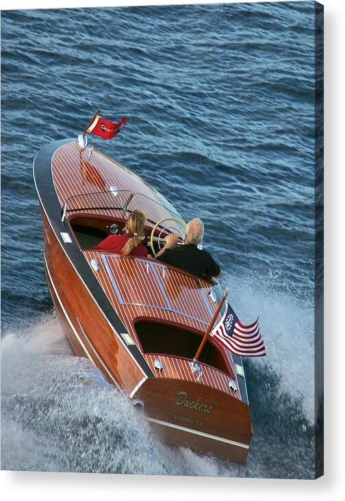 Iconic Acrylic Print featuring the photograph Iconic Racing Runabout by Steven Lapkin
