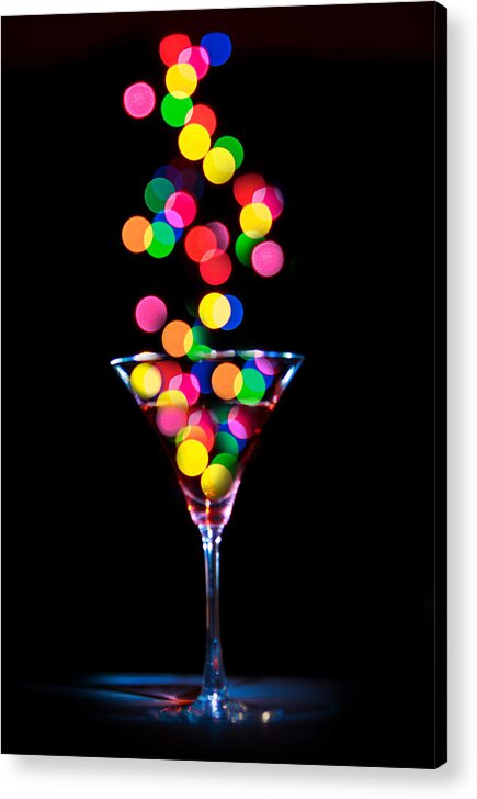 Martini Acrylic Print featuring the photograph Festive Martini by Cecil Fuselier