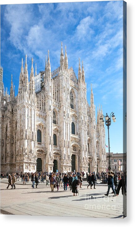 Duomo Acrylic Print featuring the photograph The famous Duomo - Milan - Italy by Matteo Colombo