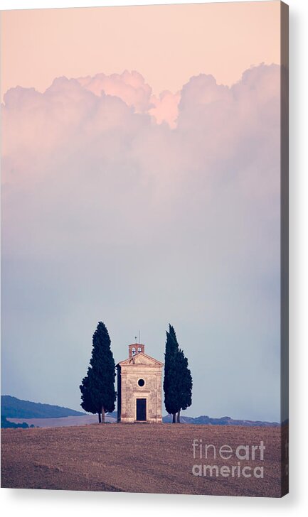 Tuscany Acrylic Print featuring the photograph Vitaleta by Matteo Colombo