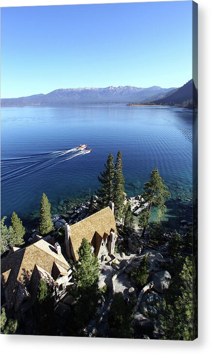 Aerial Acrylic Print featuring the photograph Thunderbird Lodge #15 by Steven Lapkin