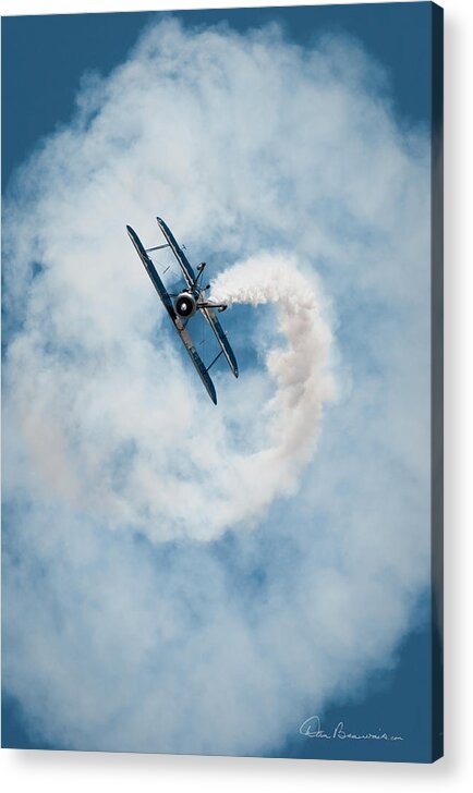 1940 Acrylic Print featuring the photograph Franklin Smoke Spiral 3780 by Dan Beauvais