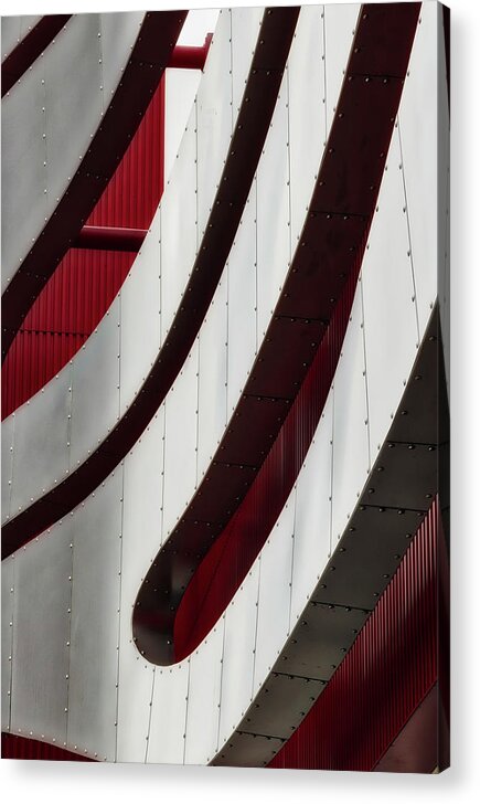 Architecture Acrylic Print featuring the photograph Geometric Flow 09 by Mark David Gerson
