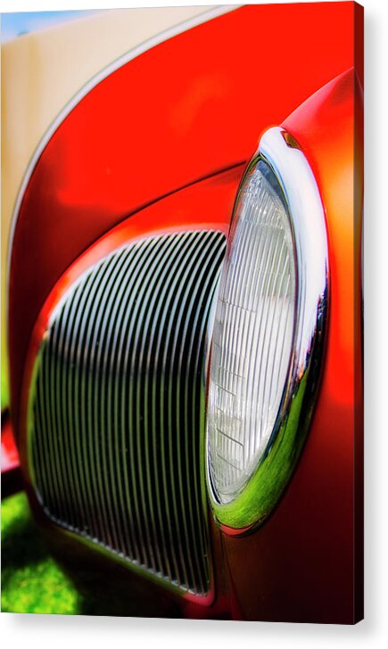 Cars Acrylic Print featuring the photograph Vintage Curves by Mark David Gerson