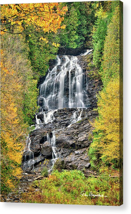 New England Acrylic Print featuring the photograph Beaver Brook Falls 8221 by Dan Beauvais