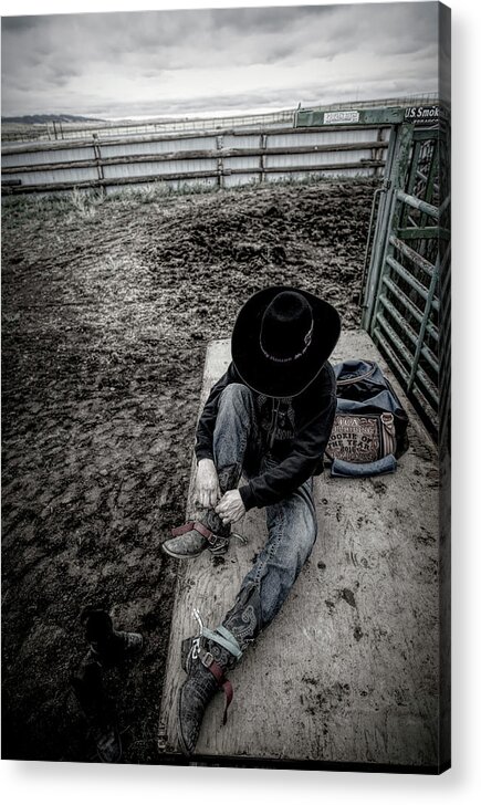 Cowboy Acrylic Print featuring the photograph Rodeo Rider by Pamela Steege