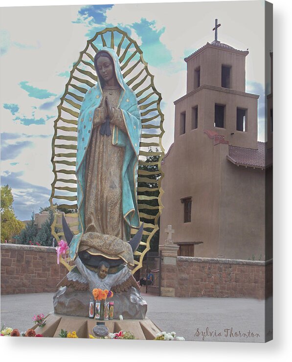 Southwest Acrylic Print featuring the photograph Our Lady of Guadalupe by Sylvia Thornton